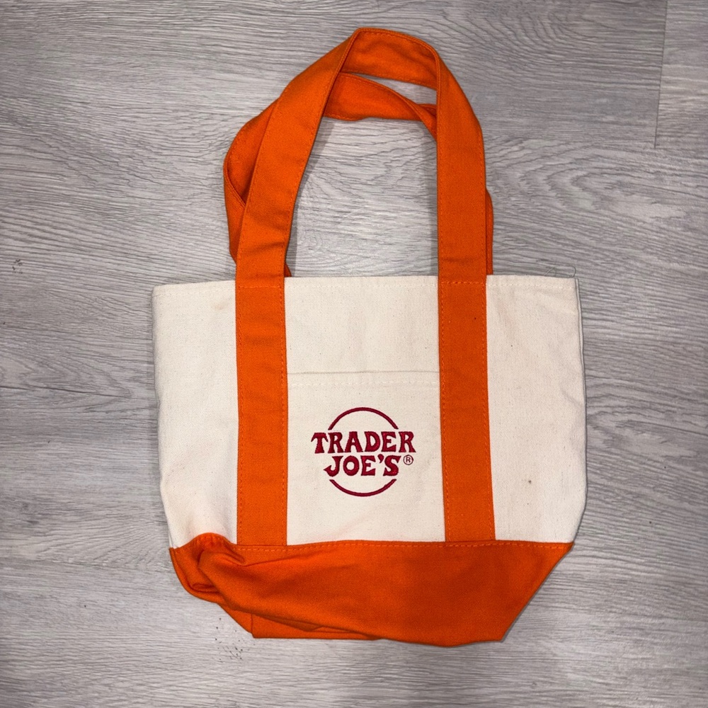 Orange Trader Joe’s CREW Mini Tote Bag